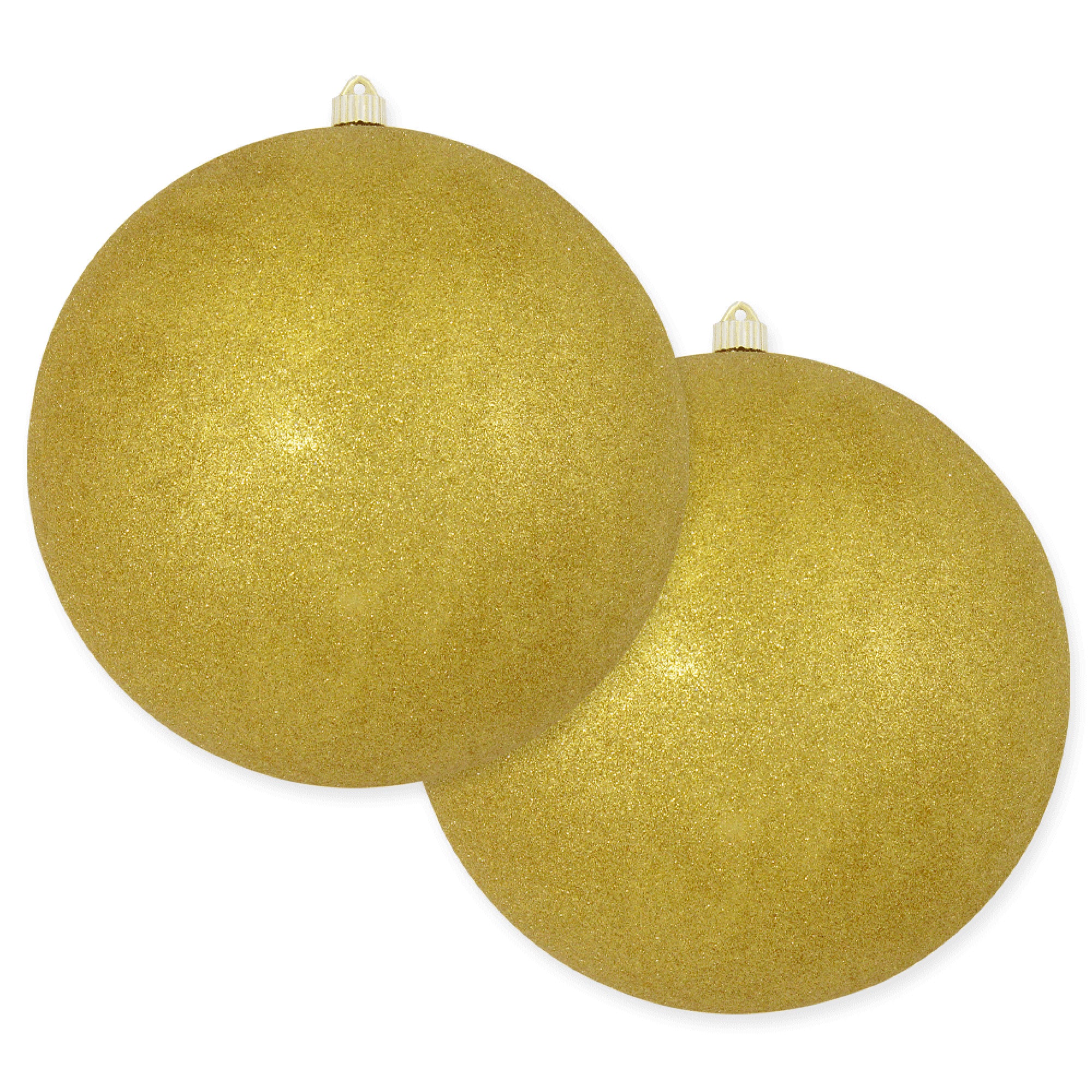 Gold Glittered Shatterproof Ball Boxed Orn main image 1