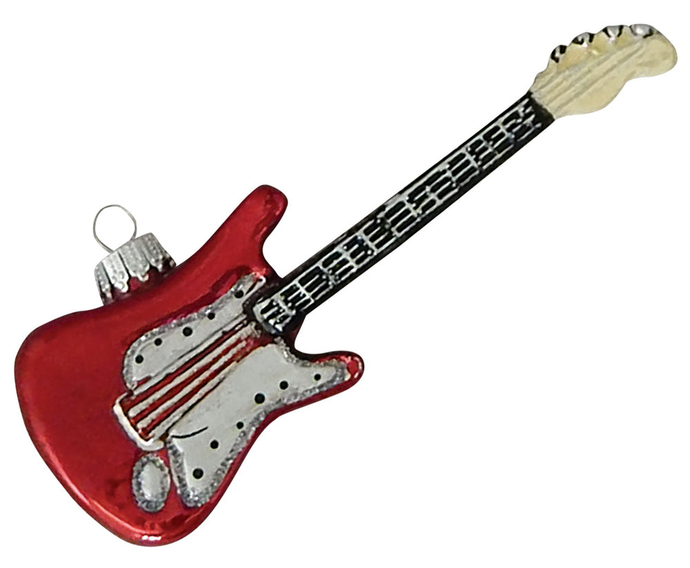 4 1/2" (114mm) Red Electric Guitar Figurine Ornaments, 1/Box, 6/Case, 6 Pieces