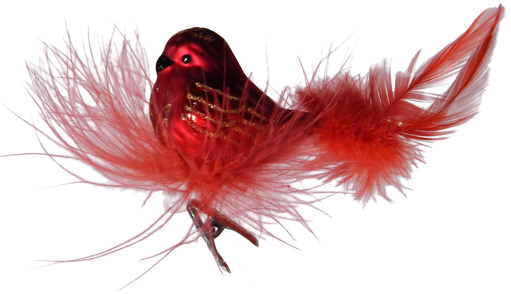 6" (150mm) Bird with Feather Nest Figurine Ornaments, 1/Box, 6/Case, 6 Pieces