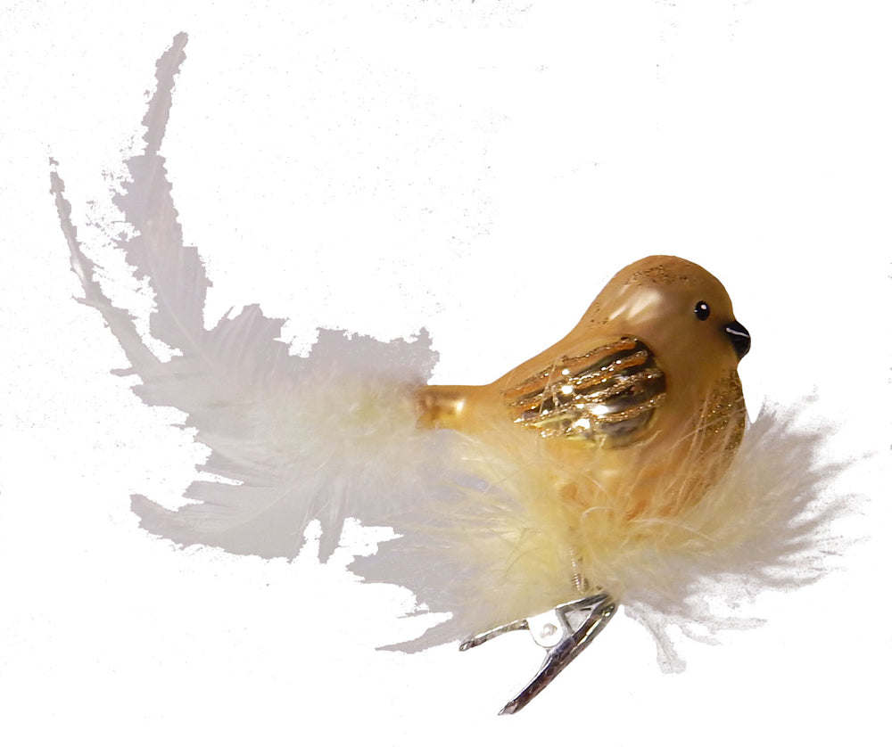 6" (150mm) Bird with Feather Nest Figurine Ornaments, 1/Box, 6/Case, 6 Pieces