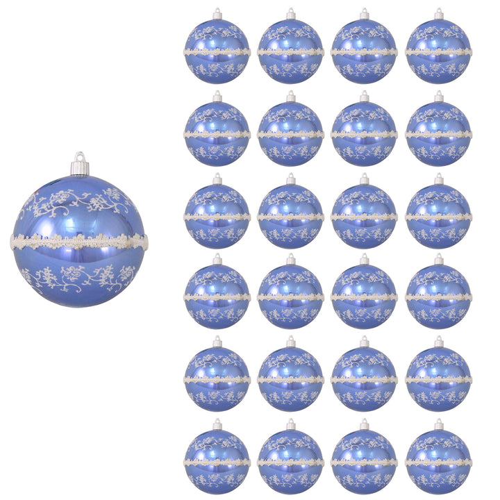 4 3/4" (120mm) Jumbo Commercial Shatterproof Ball Ornament, Polar Blue, Case, 24 Pieces