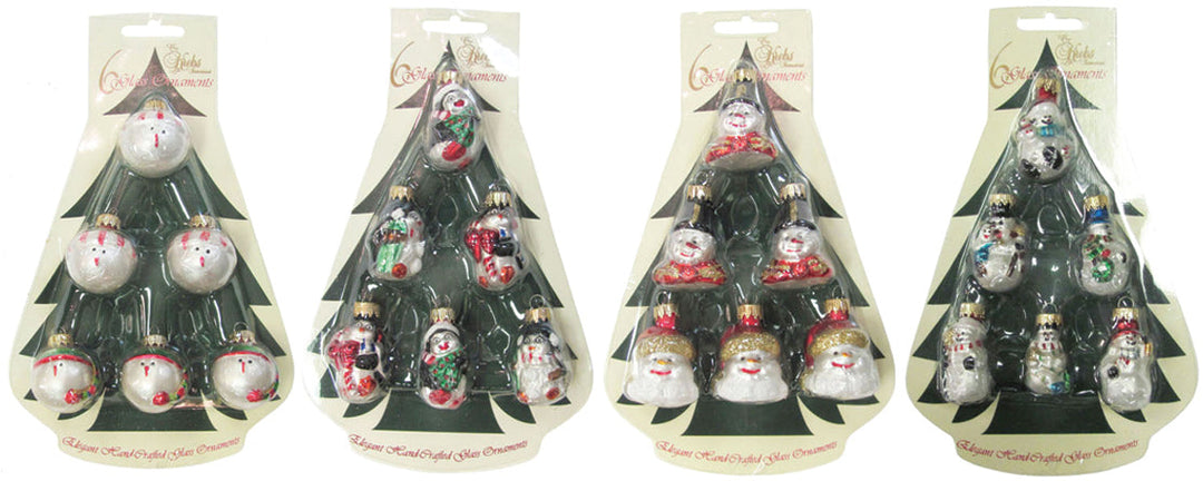 Snowman Mini 1 3/4" Figural Assortment, 1/Box, 24/Case, 6 Pieces