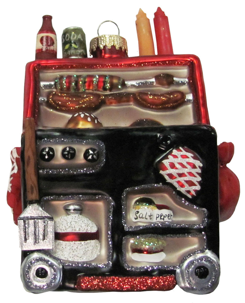 4 1/2" (114mm) BBQ Grill Figurine Ornaments, 1/Box, 6/Case, 6 Pieces