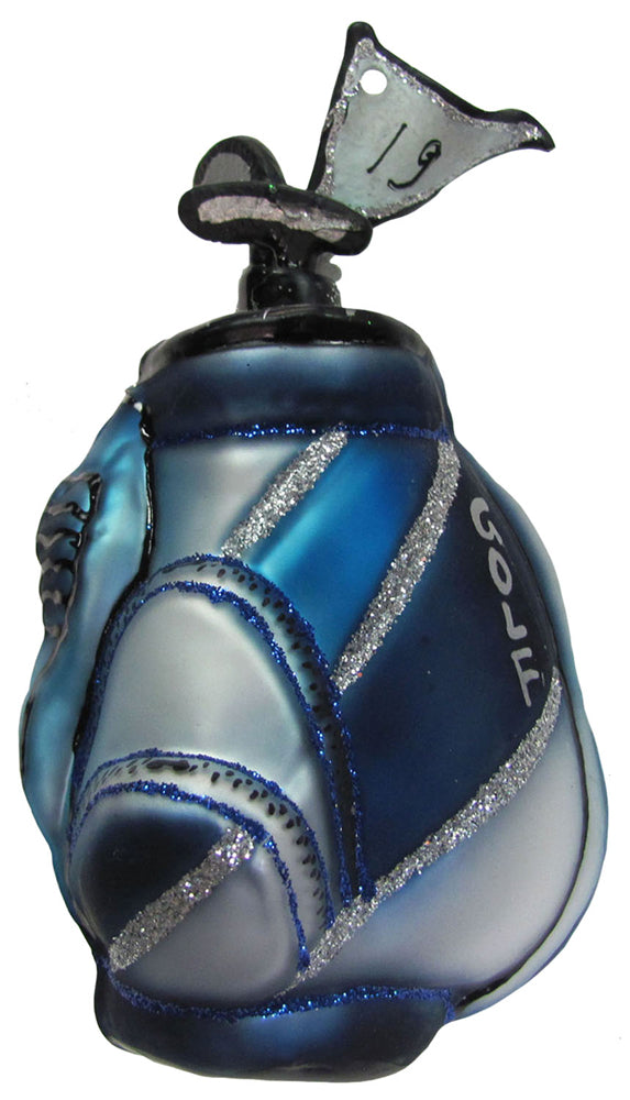4 1/2" (114mm) Blue Golf Bag Figurine Ornaments, 1/Box, 6/Case, 6 Pieces