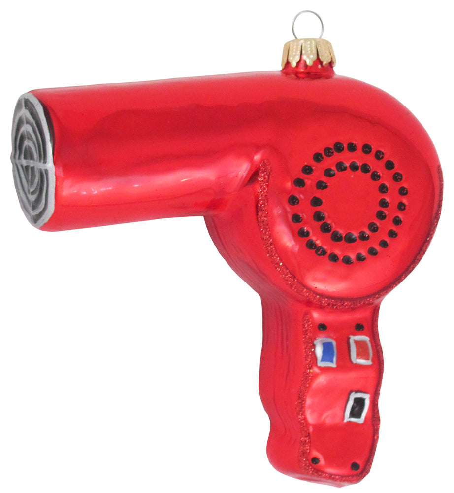 4" (100mm) Hair Dryer Figurine Ornaments, 1/Box, 6/Case, 6 Pieces