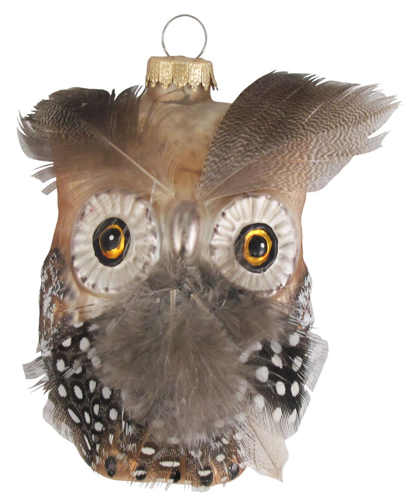 4" (100mm) Owl Figurine Ornaments, 1/Box, 6/Case, 6 Pieces