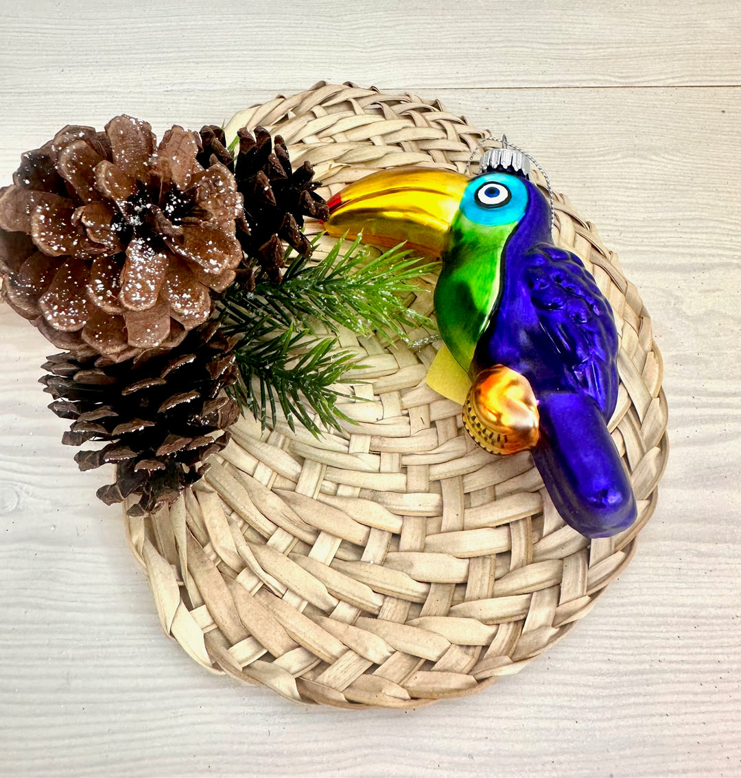 Colorful Toucan Figurine Ornaments, 1/Box, 6/Case, 6 Pieces