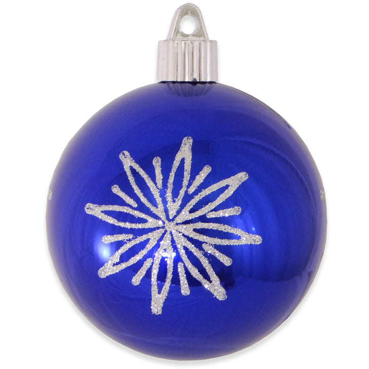 3 1/4" (80mm) Commercial Shatterproof Ball Ornament, Azure Blue, Case, 36 Pieces