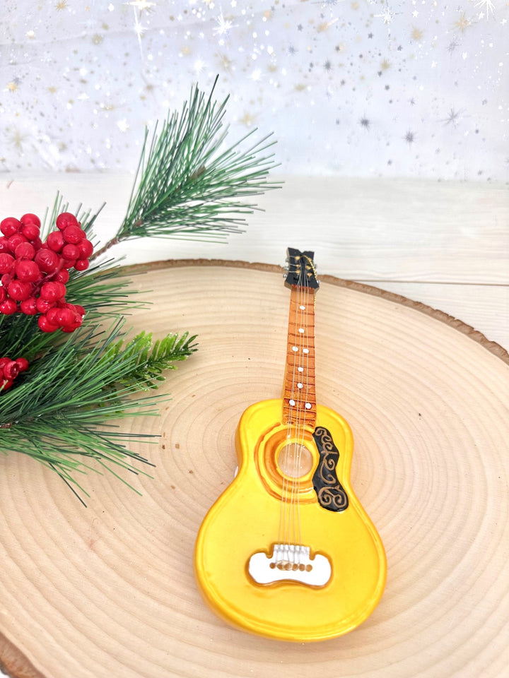 7" (175mm) Acoustic Guitar Figurine Ornaments, 1/Box, 6/Case, 6 Pieces