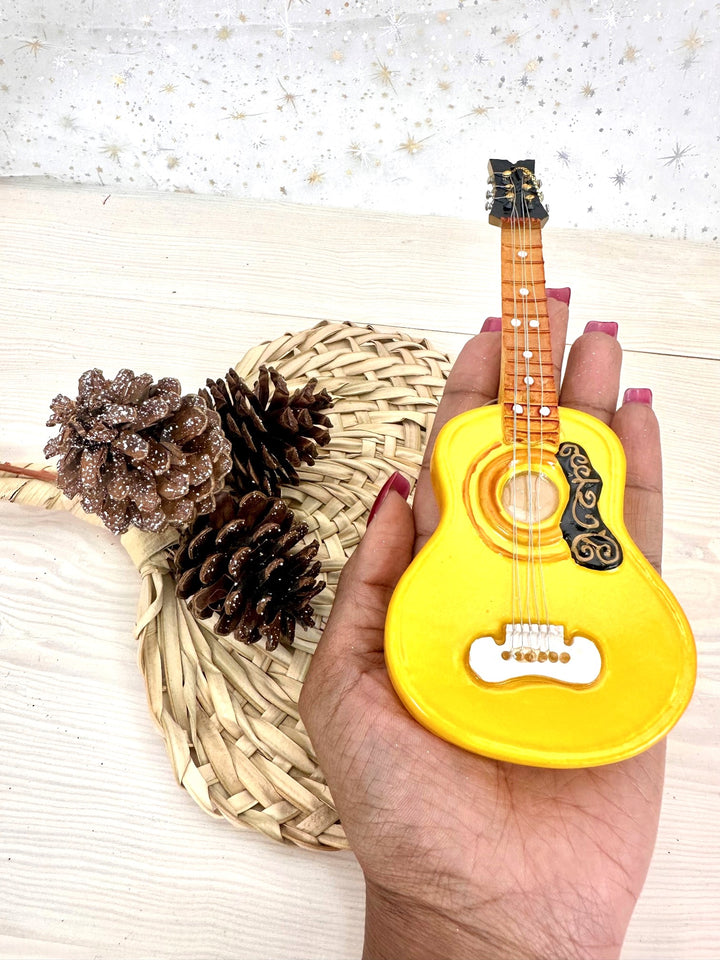 7" (175mm) Acoustic Guitar Figurine Ornaments, 1/Box, 6/Case, 6 Pieces