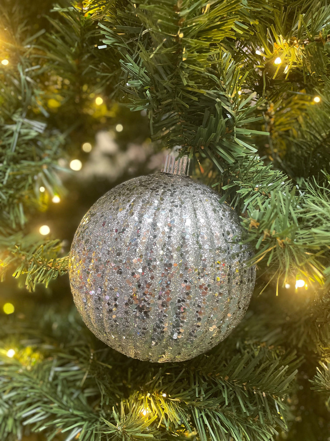 6" (150mm) Shatterproof Shapes Ornament Assortment, Silver/White/Blue, 1/Ea, 16/Case, 16 Pieces