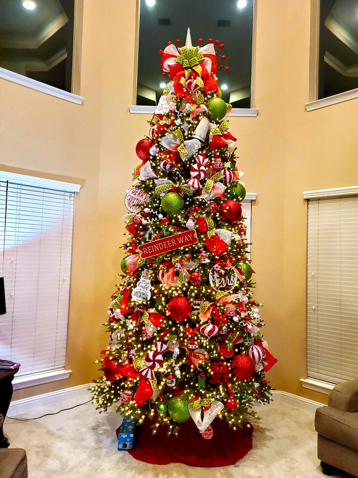 3 1/4" (80mm) Shatterproof Christmas Ball Ornaments, Red Glitter, Case, 8 PIECES PER BAG. 10 BAGS PER CASE, 80 PIECES PER CASE.