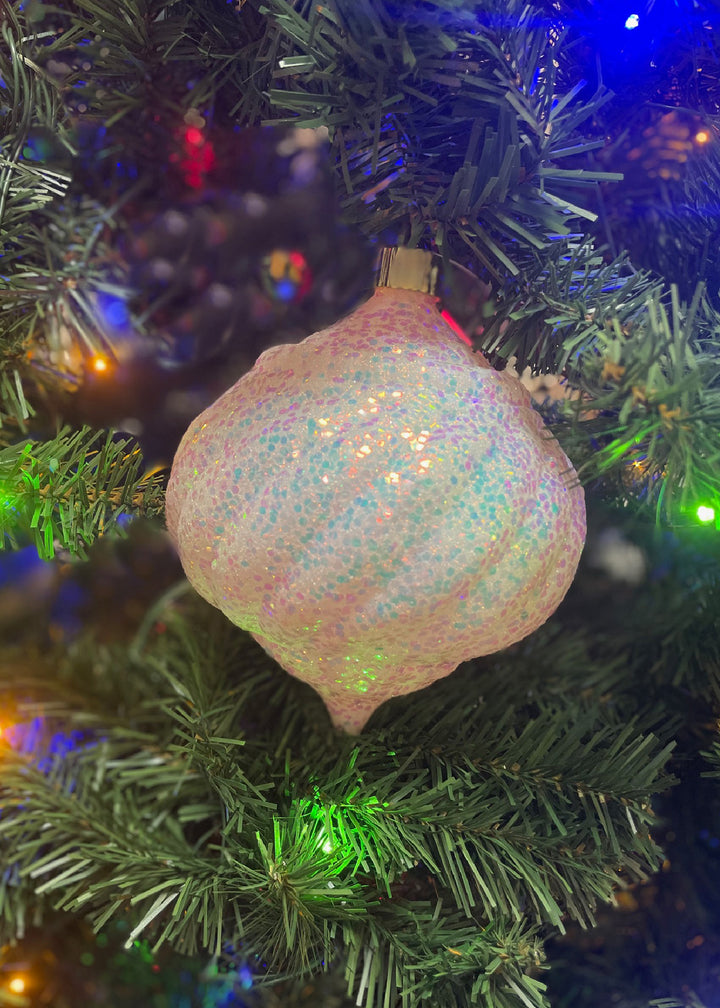 6" (150mm) Shatterproof Shapes Ornament Assortment, Silver/White/Blue, 1/Ea, 16/Case, 16 Pieces