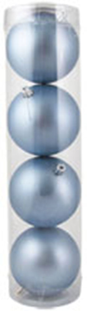 4" (100mm) Commercial Shatterproof Ball Ornament, Arctic Chill, 4 per Bag, 12 Bags per Case, 48 Pieces
