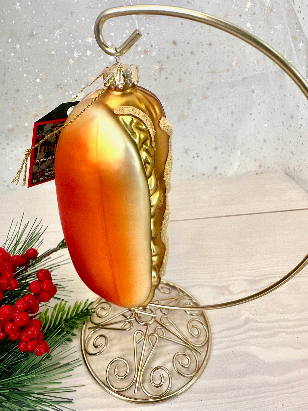 5 1/4" (133mm) Hot Dog Figurine Ornaments, 1/Box, 6/Case, 6 Pieces