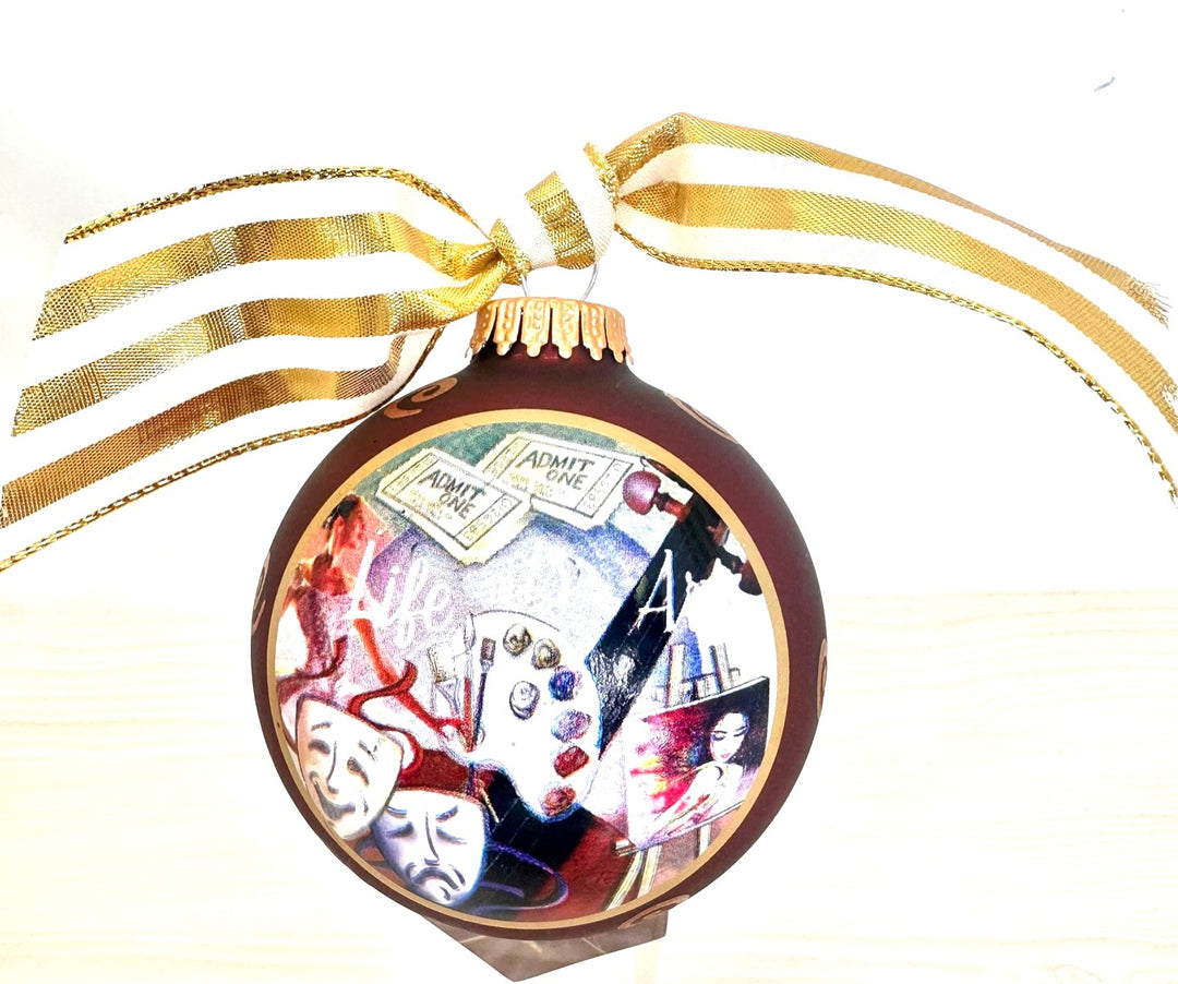 3 1/4" (80mm) Hugs - Mustang Velvet 3 1/4" (80mm) Glass Ball Ornament with Life is Art. 12 Pieces per Case
