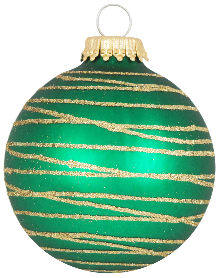 Assorted Sizes Glass Finials, Red/Green/Gold, 12/Box, 4/Case, 48 Pieces