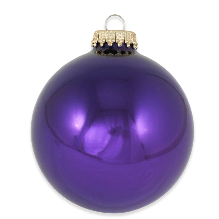 2 5/8" (67mm) Ball Ornaments, Purple Romance Variety Set, 12/Box, 12/Case, 144 Pieces