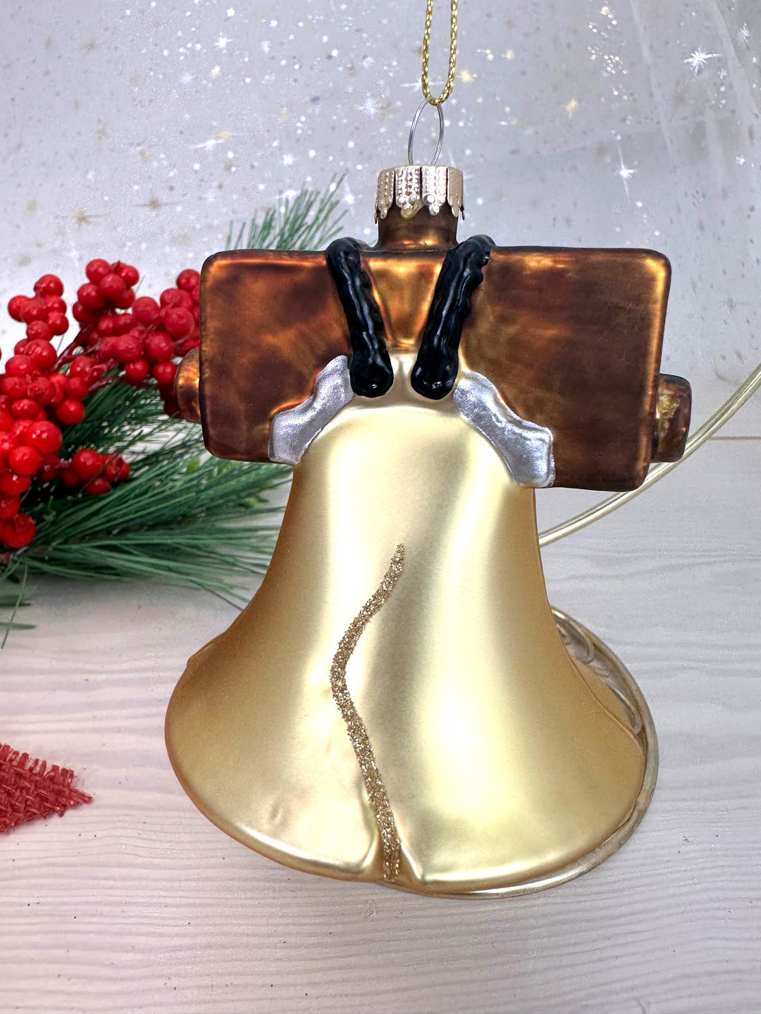 4" (100mm) Commercial Shatterproof Bell Ornaments, Multicolor, 1/Box, 6/Case, 6 Pieces