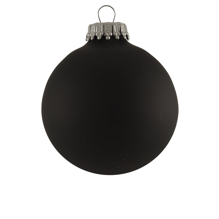 3 1/4" (80mm) Glass Ball Ornament, Ebony Velvet, 4/Box, 12/Case, 48 Pieces