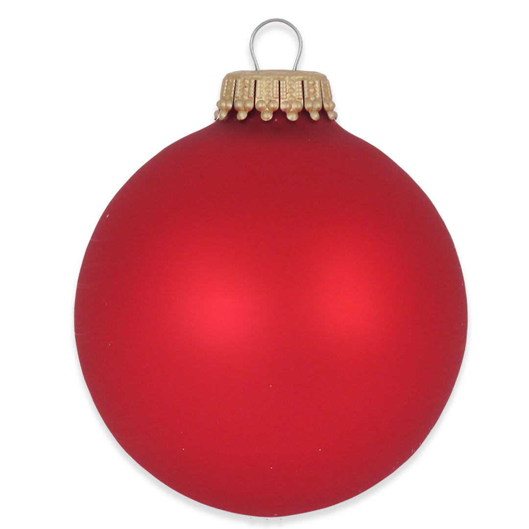 2 5/8" (67mm) Ball Ornaments, American Pride Solid Color VarietySet, 12/Box, 12/Case, 144 Pieces