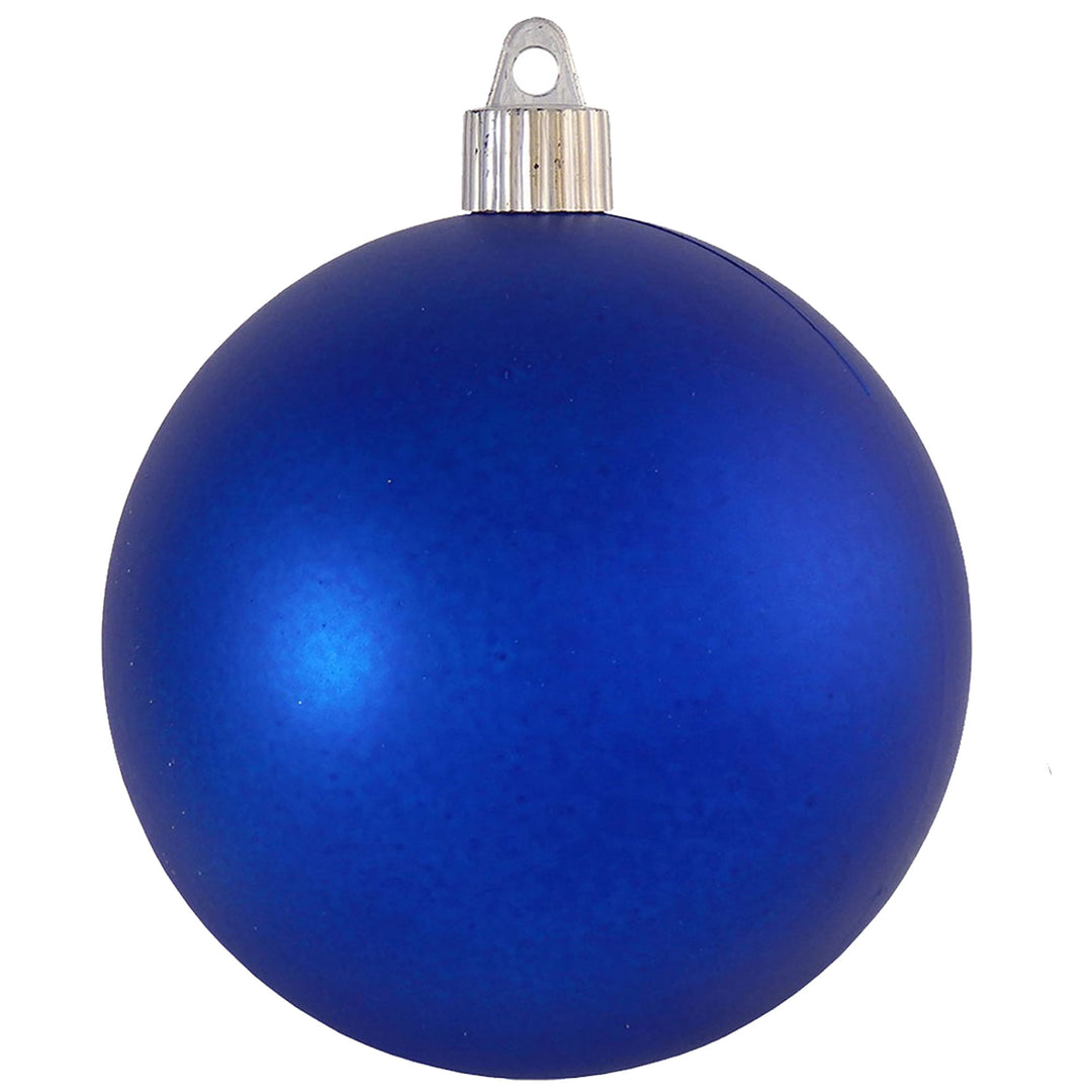 4" (100mm) Commercial Shatterproof Ball Ornament, Matte Regal Blue, 4 per Bag, 12 Bags per Case, 48 Pieces