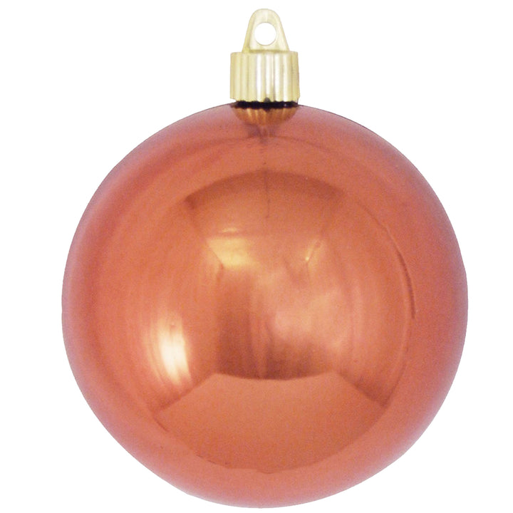 4" (100mm) Commercial Shatterproof Ball Ornament, Shiny Two Cents, 4 per Bag, 12 Bags per Case, 48 Pieces