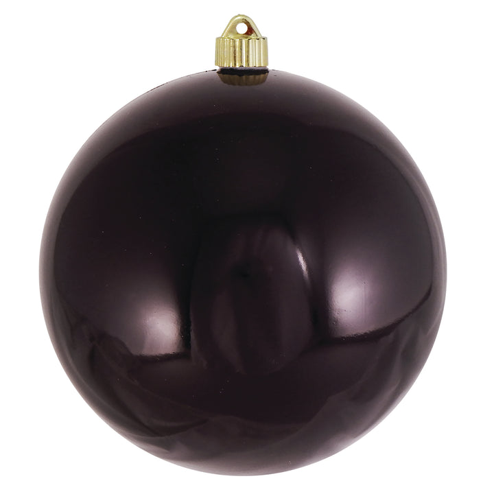 8" (200mm) Giant Commercial Shatterproof Ball Ornament, Onyx, Case, 6 Pieces