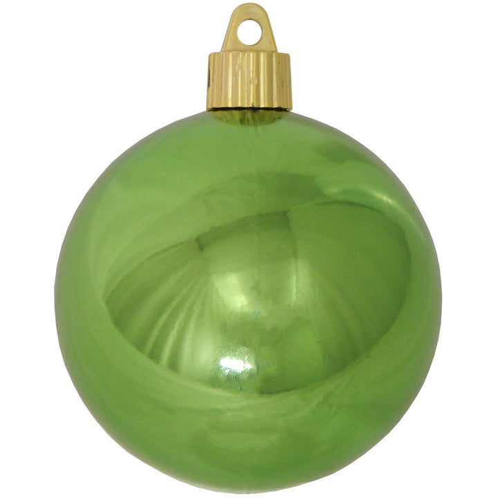 3 1/4" (80mm) Commercial Shatterproof Ball Ornament, Limeade, Case, 80 Pieces