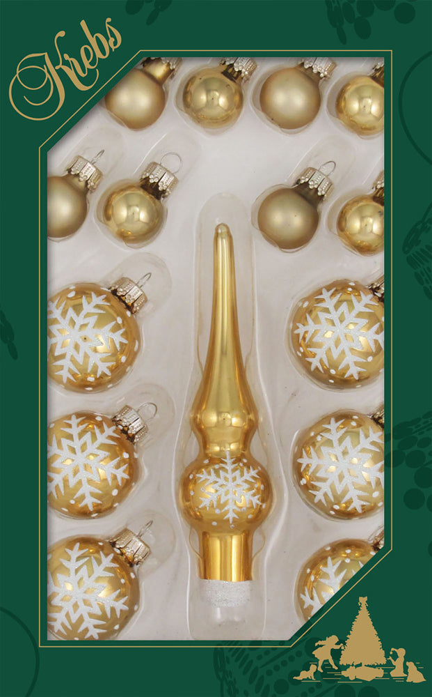 4 3/4" (120mm) 4 x Assorted Mini Trimsets, Tree Topper, Multi, 16/Box, 24/Case, 384 Pieces