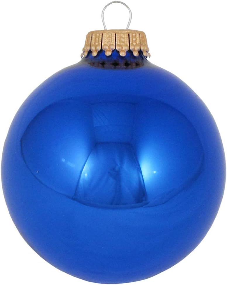 2 5/8" (67mm), Marine Logo Variety Set of Glass Ball Ornaments, 12/Box, 12/Case, 144 Pieces