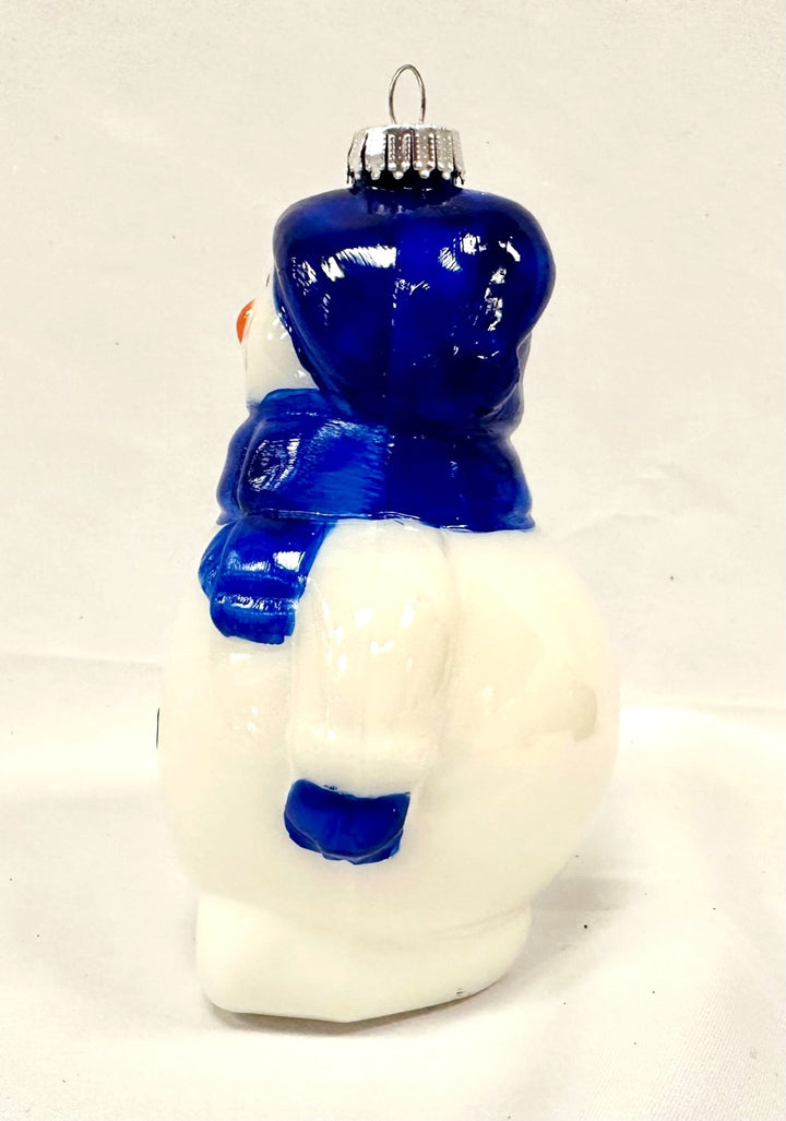 5" (127mm) Snowman with Royal Lilac Hat and Scarf Figurine Ornaments, 1/Box, 12/Case, 12 Pieces