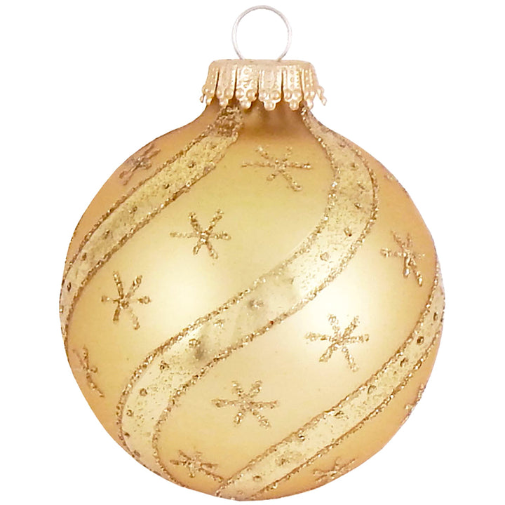 Assorted Sizes Glass Finials, Gold Multi, 12/Box, 4/Case, 48 Pieces