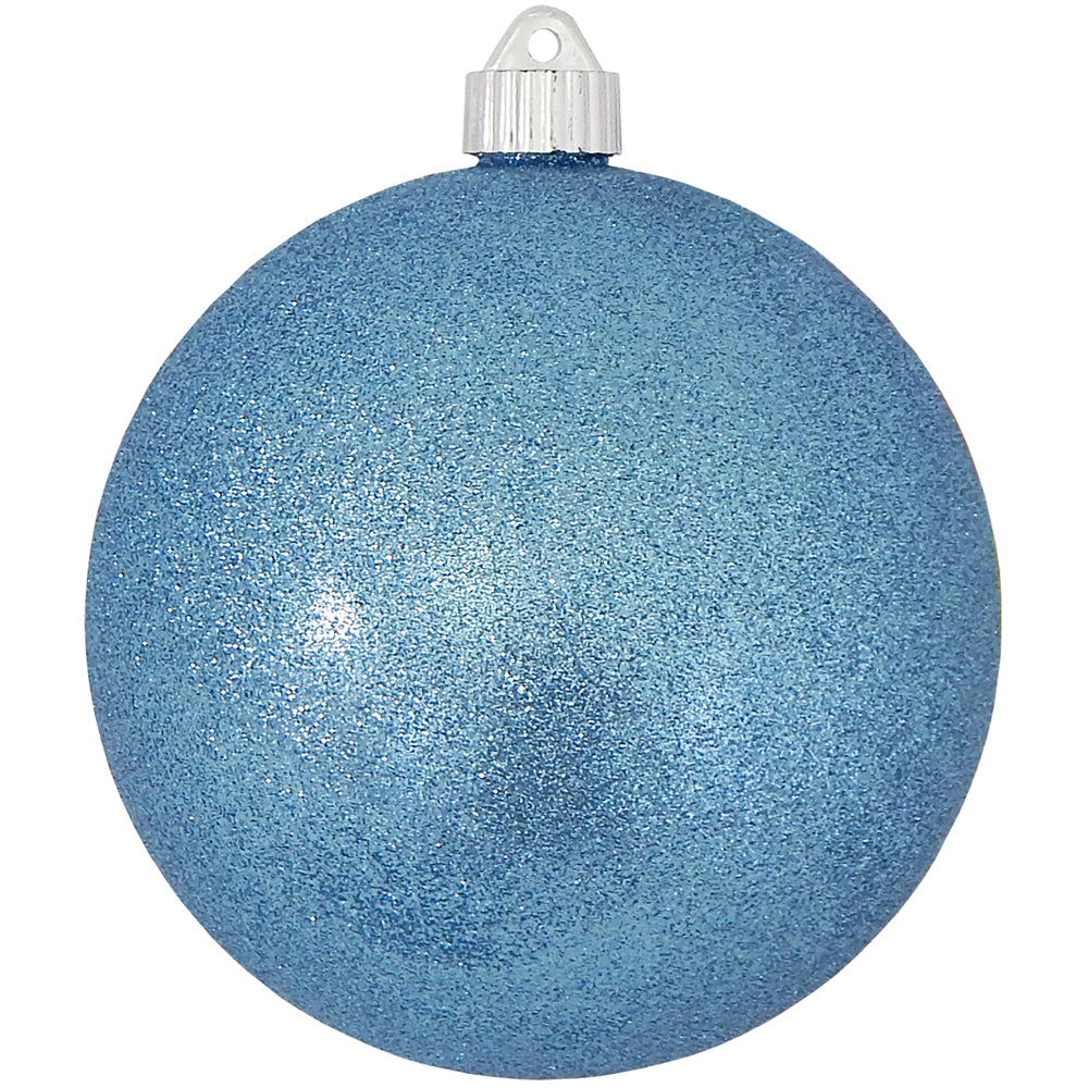 6" (150mm) Large Commercial Shatterproof Ball Ornaments, Light Blue, 1/Box, 12/Case, 12 Pieces