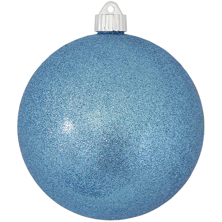 6" (150mm) Large Commercial Shatterproof Ball Ornaments, Light Blue, 1/Box, 12/Case, 12 Pieces