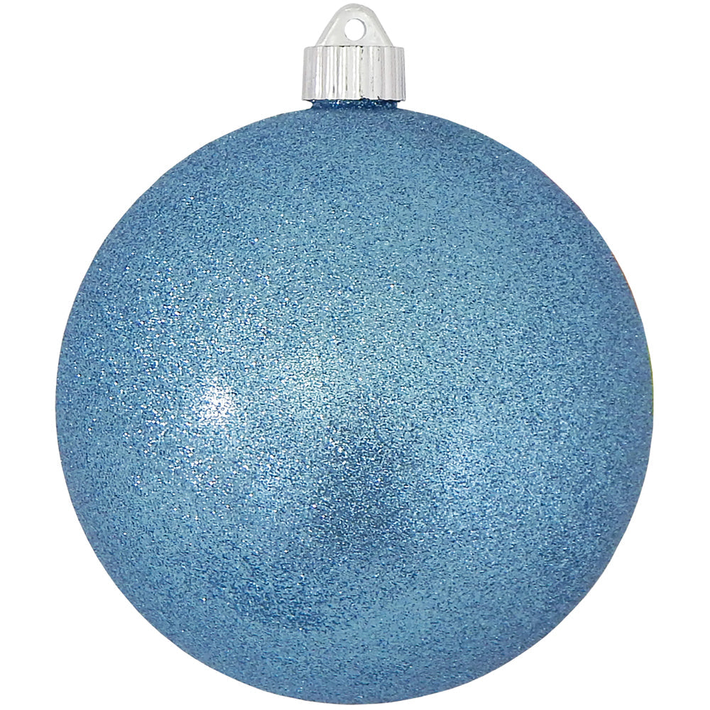 6" (150mm) Large Commercial Shatterproof Ball Ornaments, Light Blue, 1/Box, 12/Case, 12 Pieces