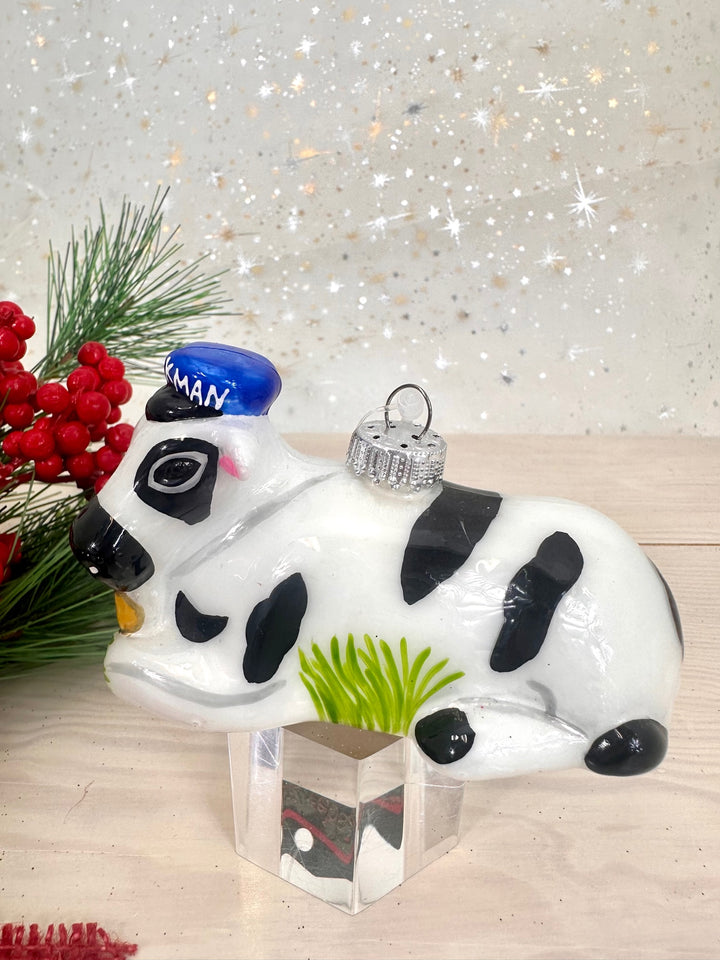 4" (100mm) Milk Cow Figurine Ornaments, 1/Box, 6/Case, 24 Pieces