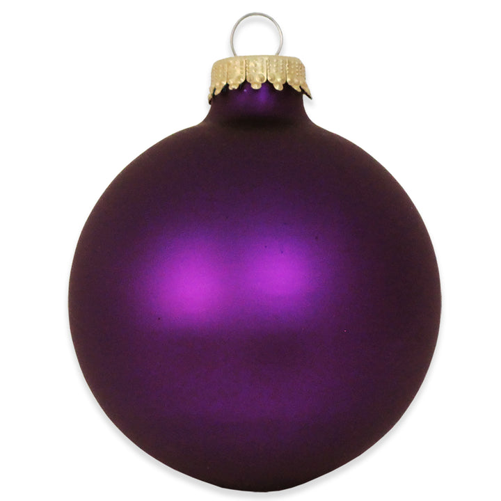 2 5/8" (67mm) Ball Ornaments, Purple Romance Variety Set, 12/Box, 12/Case, 144 Pieces