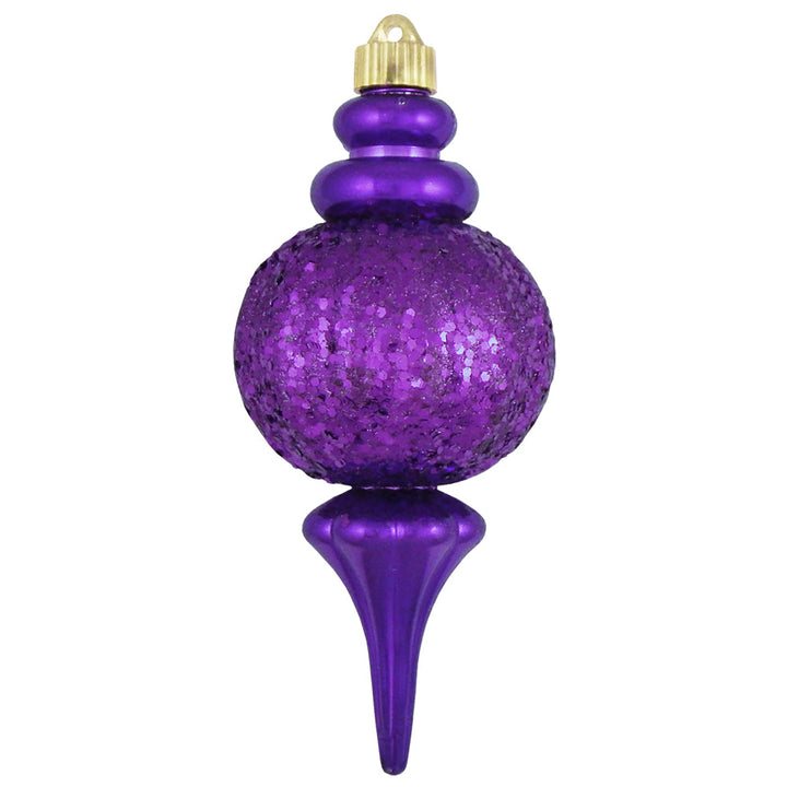 8 2/3" (220mm) Large Commercial Shatterproof Finials, Vivacious Purple , Case, 12 Pieces