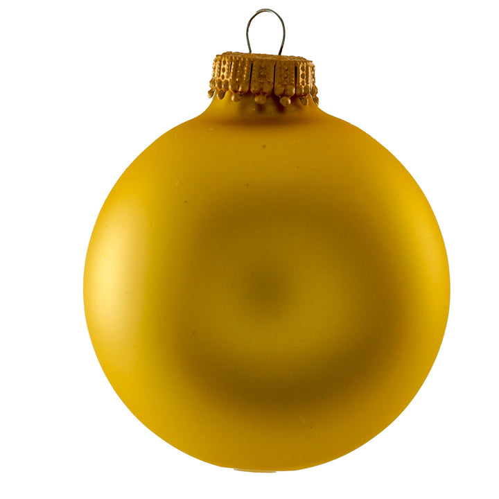 2 5/8" (67mm) Gold Glass Ball Variety Set Decorated with Lace and Gold Sparkles, 12/Box, 12/Case, 144 Pieces