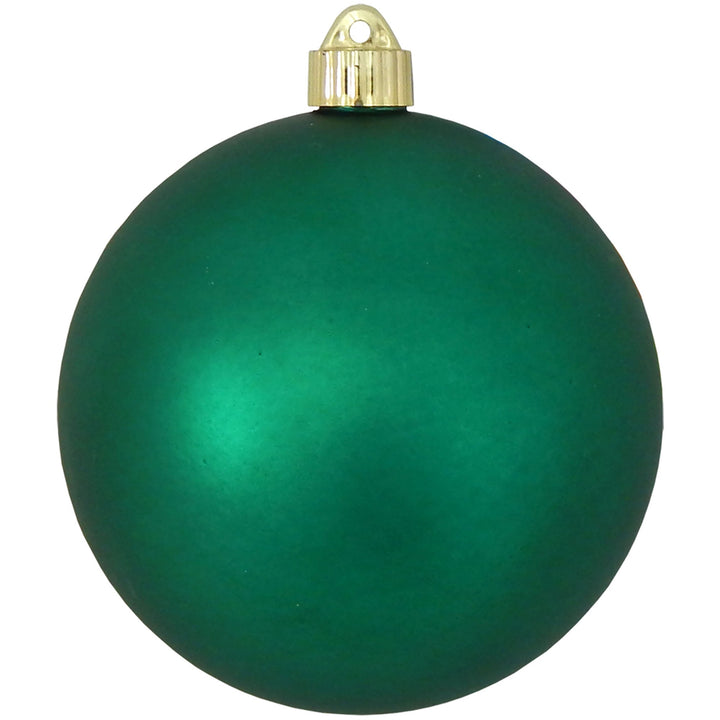 6" (150mm) Commercial Shatterproof Ball Ornament, Matte Shamrock Green, 2 per Bag, 6 Bags per Case, 12 Pieces