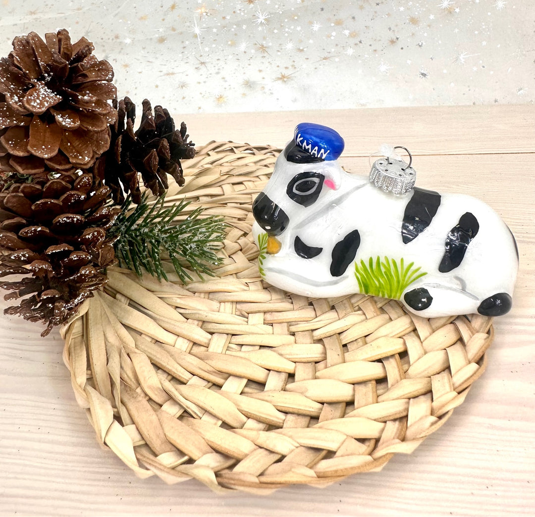 4" (100mm) Milk Cow Figurine Ornaments, 1/Box, 6/Case, 24 Pieces