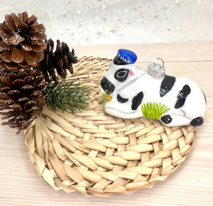 4" (100mm) Milk Cow Figurine Ornaments, 1/Box, 6/Case, 24 Pieces