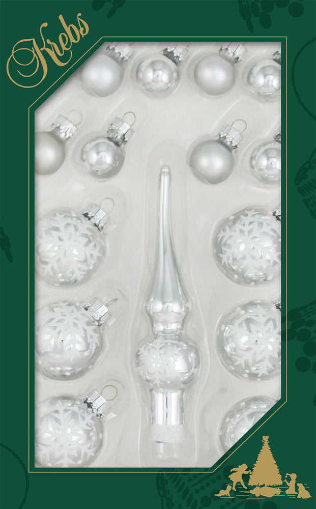 4 3/4" (120mm) 4 x Assorted Mini Trimsets, Tree Topper, Multi, 16/Box, 24/Case, 384 Pieces