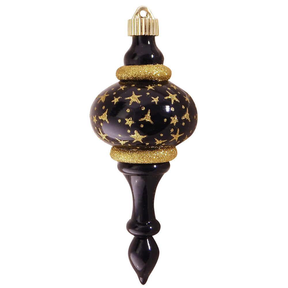 8 2/3" (220mm) Large Commercial Shatterproof Finials, Onyx , Case, 12 Pieces