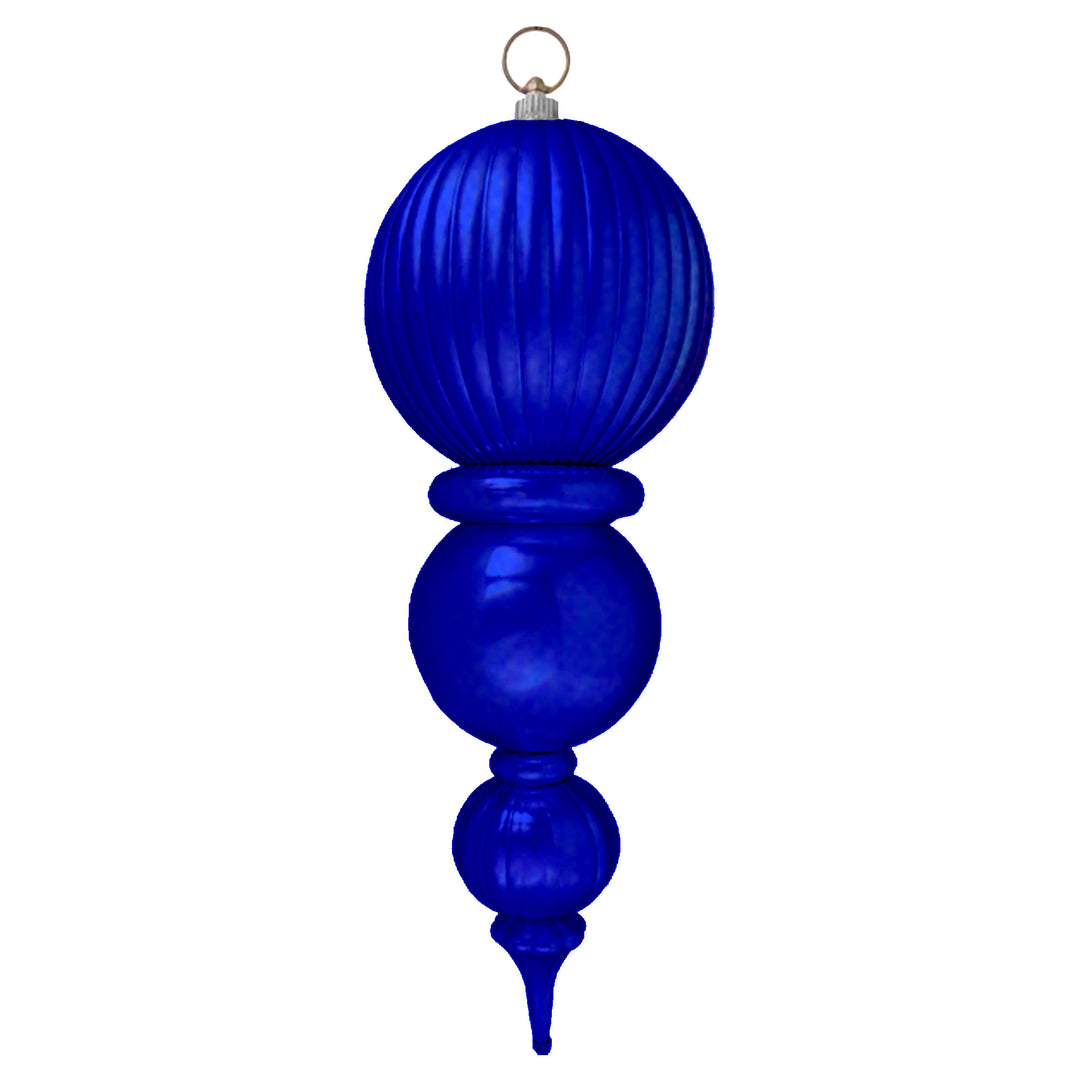 22" Giant Commercial Shatterproof Finials, Lazure Blue , Case, 2 Pieces