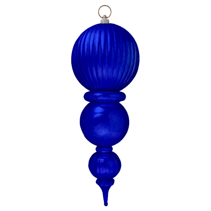 22" Giant Commercial Shatterproof Finials, Lazure Blue , Case, 2 Pieces