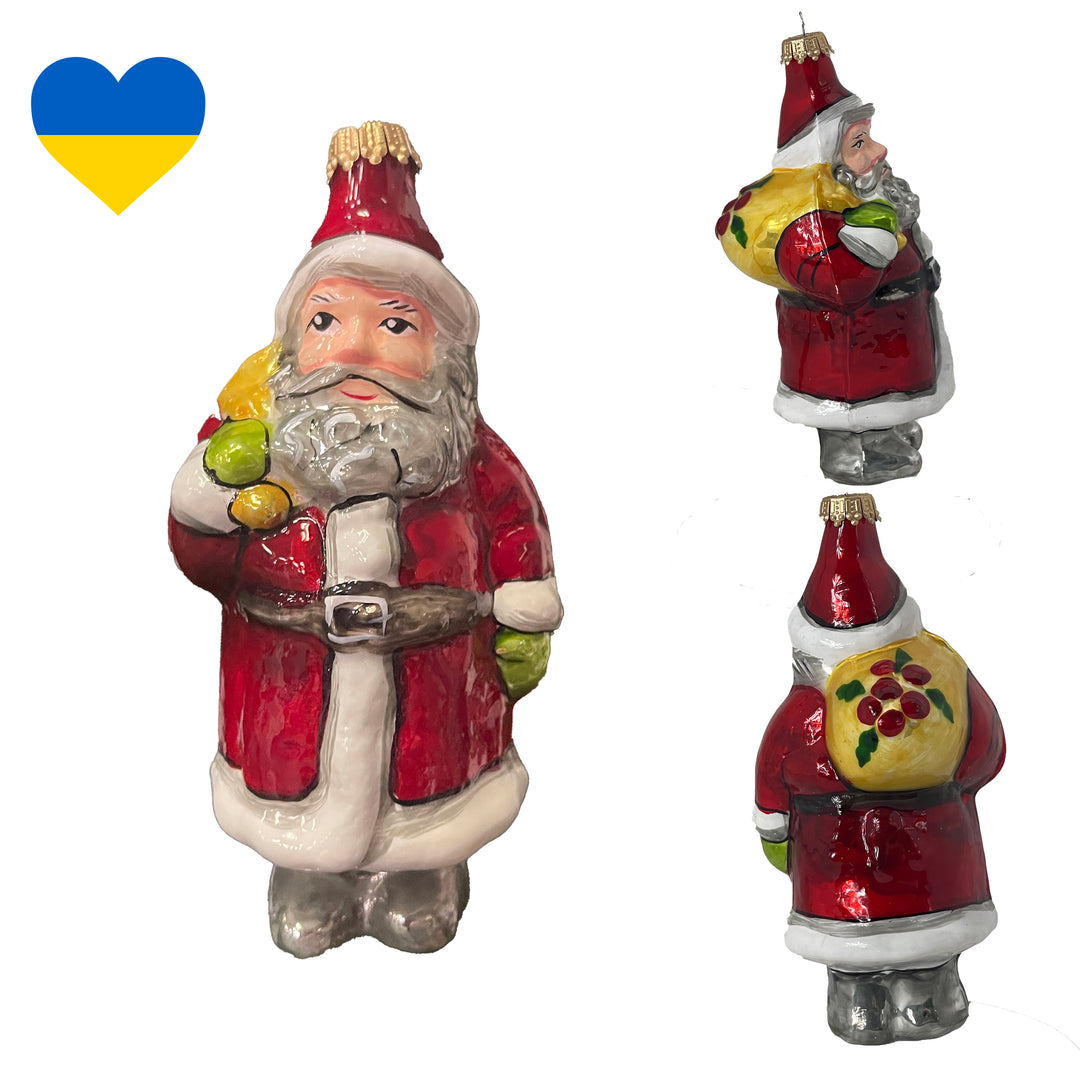 6" (15cm) Rustic Santa, Red/ White, Figurine Ornaments, 1/Box, 6/Case, 6 Pieces