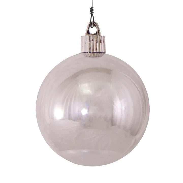 3 1/4" (80mm) Commercial Pre-Wired Shatterproof Ball Ornament, Vivacious Purple, Case, 80 Pieces