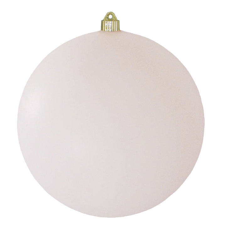 8" (200mm) Giant Commercial Shatterproof Ball Ornament, Cloud White, Case, 6 Pieces